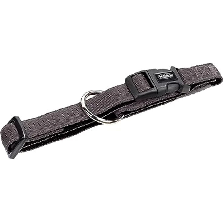 Nobby Halsband Soft Grip, dunkelgrau / schwarz L: 30/45 cm, B: 20 mm, 1 Stück – Bild 1