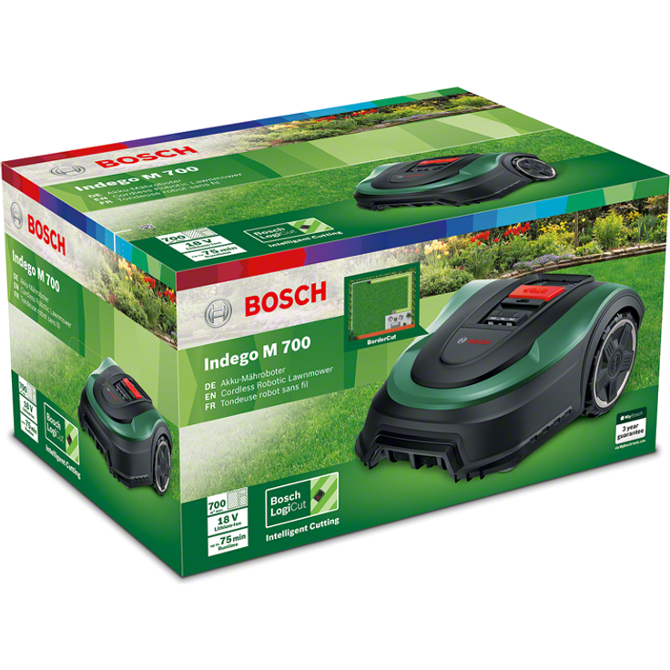 Bosch Indego M 700 06008B0203 Mähroboter Rasenflächen bis 700 m², Schnitthöhe 30-50 mm, Schnittbreite 19 cm – Bild 12