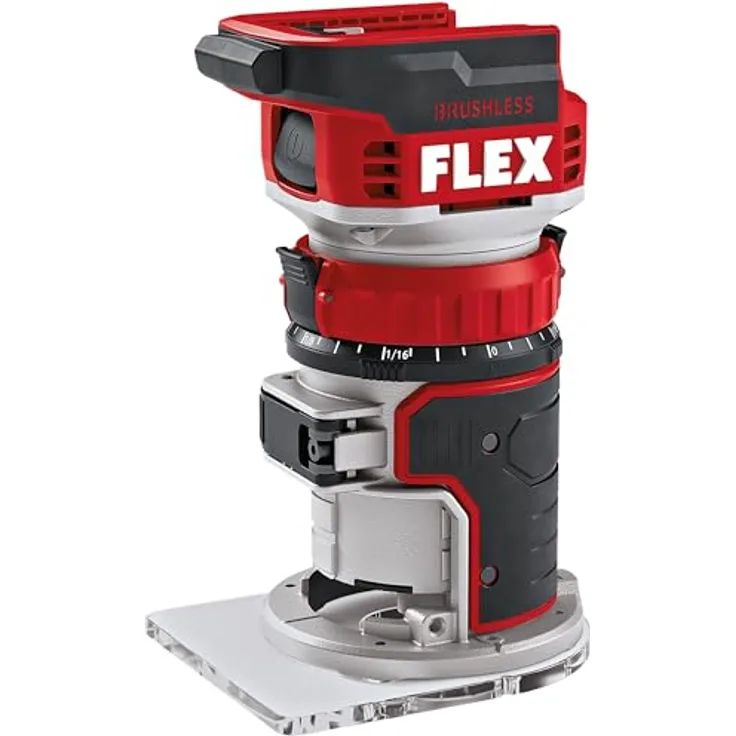 GCS FLEX CER 18-EC, Akku-Fräse mit bürstenlosem Motor, präziser Frästiefeneinstellung und 6-stufiger Geschwindigkeitskontrolle