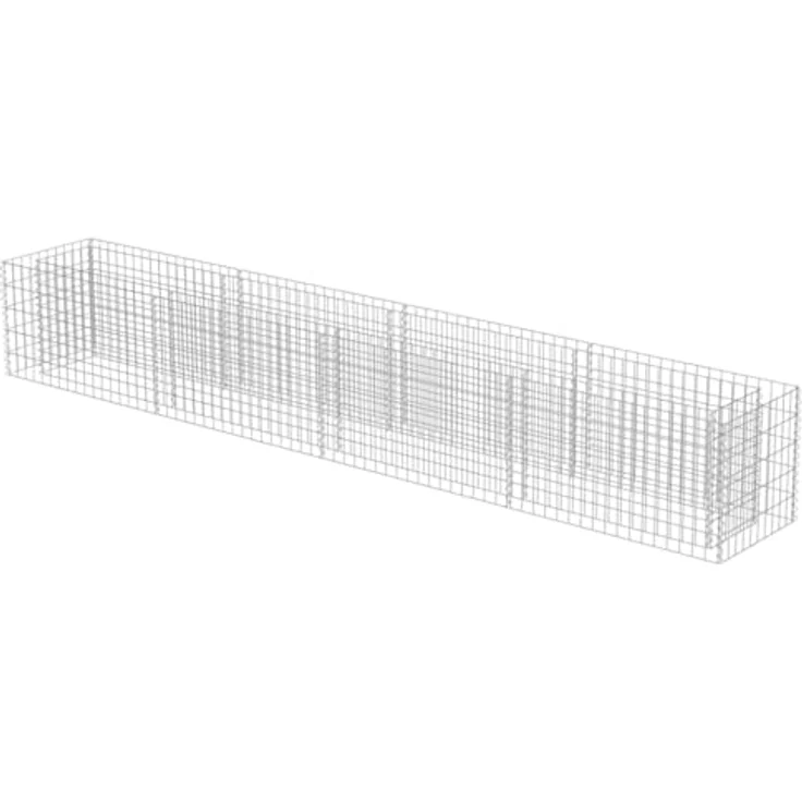 vidaXL Gabionen-Hochbeet Verzinkter Stahl 360×50×50 cm – Bild 9