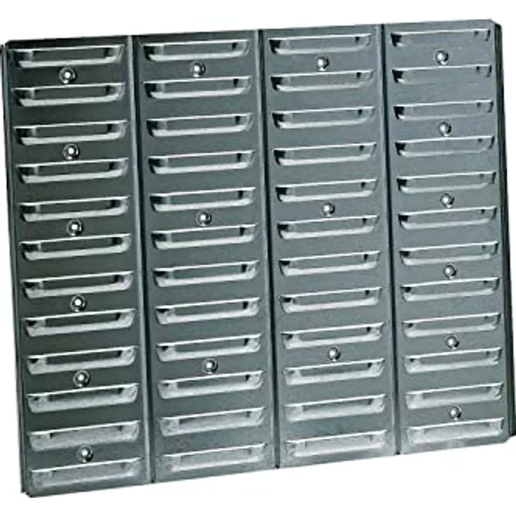 Raaco 520 Wandpaneel für Aufbewahrungsboxen, galvanisiert, Wandmontage, 520 x 11 x 440 mm