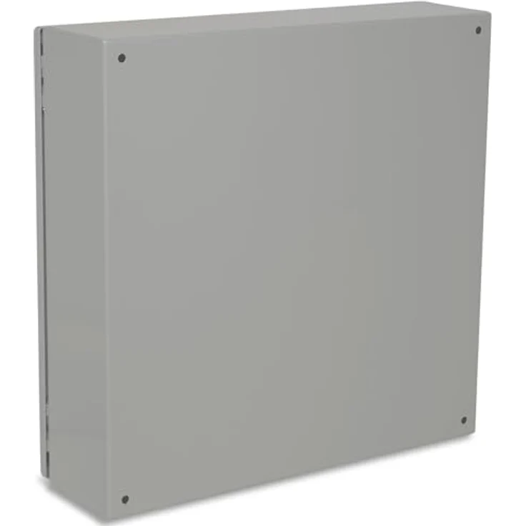 BOXEXPERT Treva Verteilerkasten IP66, wasserdichtes Stahlblechgehäuse 500x500x150mm, grau, robust und temperaturbeständig von -25°C bis +40°C, IK10 Schlagfestigkeit – Bild 3