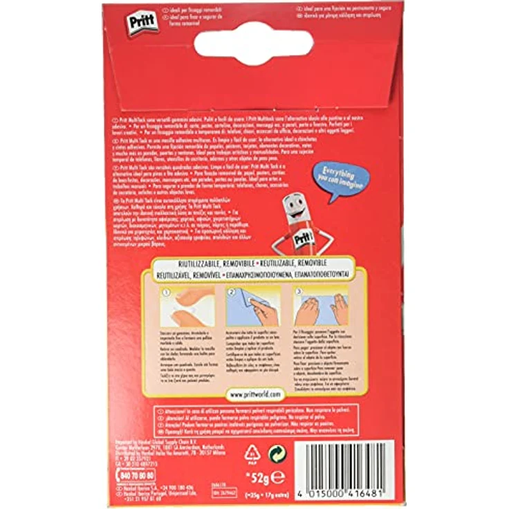 Pritt 1444967 multi tack Blister Universal Klebepads, Havanna – Bild 3