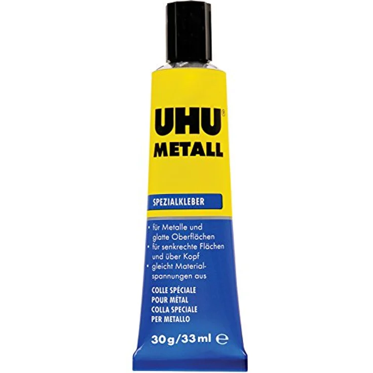 UHU Kontaktkleber metall, 30 g in der Tube schnellanziehender, tropffreier Kontaktkleber für Metall (46670) - Preisvergleich – Bild 2