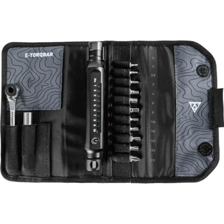 Topeak E-Torqbar Drehmomentschlüssel 1-10Nm mit LED Display, präzise Momentanzeige – Bild 1