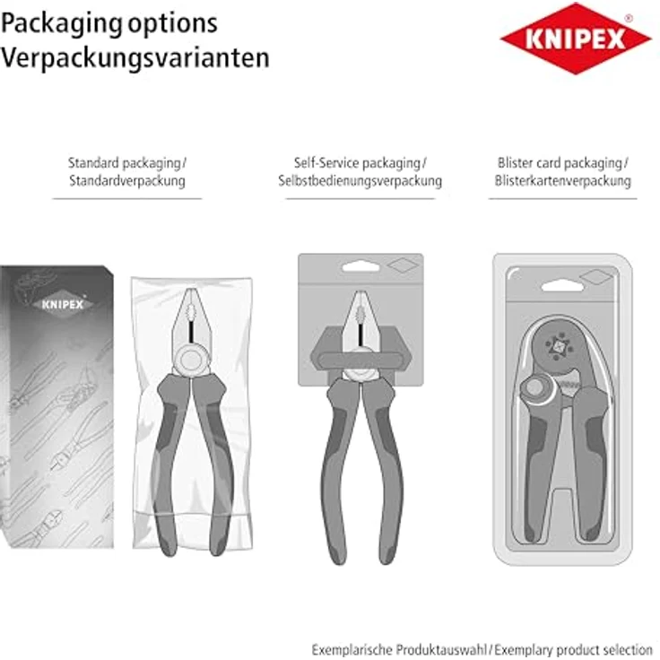 KNIPEX 03 02 180 Kombizange mit Mehrkomponenten-Hüllen schwarz atramentiert 180 mm – Bild 6