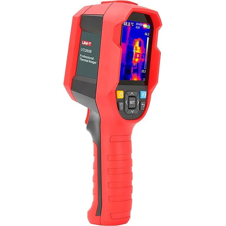 Uni-T UTi260B, Wärmebildkamera mit 256×192 Pixel IR-Auflösung, Temperaturbereich von -20℃ bis 550℃, IP65 Schutzart und 7 Farbpaletten