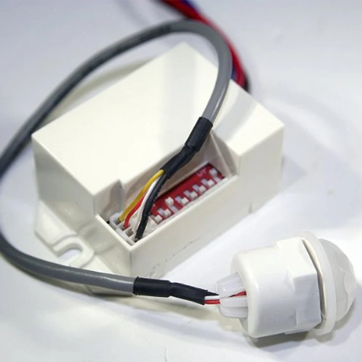world-trading-net Mini PIR-Bewegungsmelder, 230V AC, 360° Erfassungswinkel, 6m Erfassungsbereich, einstellbare Empfindlichkeit – Bild 2