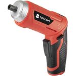 TOOLCRAFT Akku-Bohrschrauber Akkuschrauber mit Drehgelenk und Bit-Satz 33-tlg, inkl. Koffer, Lithium-Ionen-Akku, kompakt und leicht