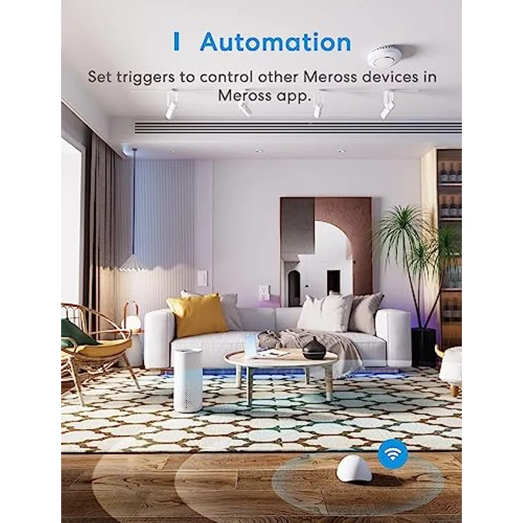 meross Smart Wassermelder, IP67 Wassersensor mit 60dB Alarm, benötigt Hub, für Küche, Badezimmer, Keller – Bild 5