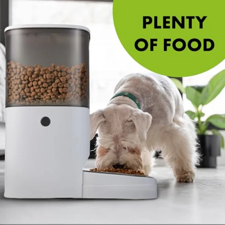 Greenblue Automatic Pet Food Dispenser GB393, 6L Futterspender mit App-Steuerung, grau – Bild 3