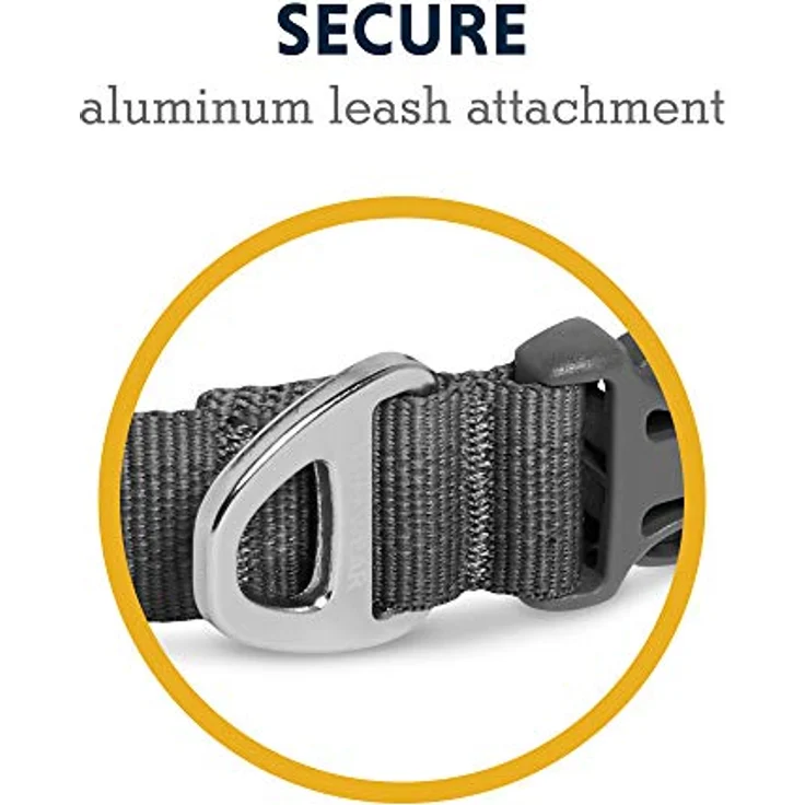 RUFFWEAR Front Range Hundehalsband, Robustes Tubelok-Gewebe, Aluminium-Leinenbefestigung & Schnalle, Helles, Stilvolles & Langlebiges Halsband für den Alltag, Twilight Gray (Größe S, 28-36cm) – Bild 5