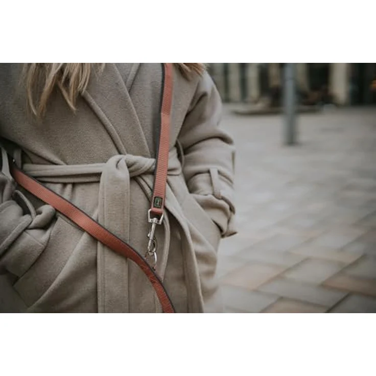 HUNTER Verstellbare Führleine NEOPREN, Kupfer-grau, strapazierfähiges Nylon, 3-fache Verstellmöglichkeit, weiche Neoprenpolsterung, optimal für Alltag und Training, Größe: 15-200 – Bild 4