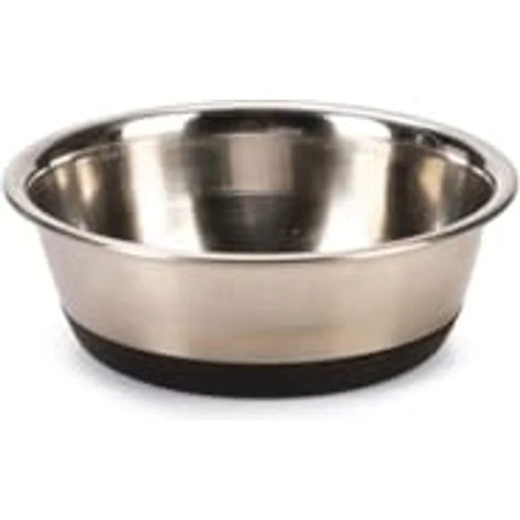 Karlie Selecta Hundenäpfe Edelstahl, 300 ml, rutschfeste Gummistandfläche, Durchmesser 9-13 cm – Bild 1