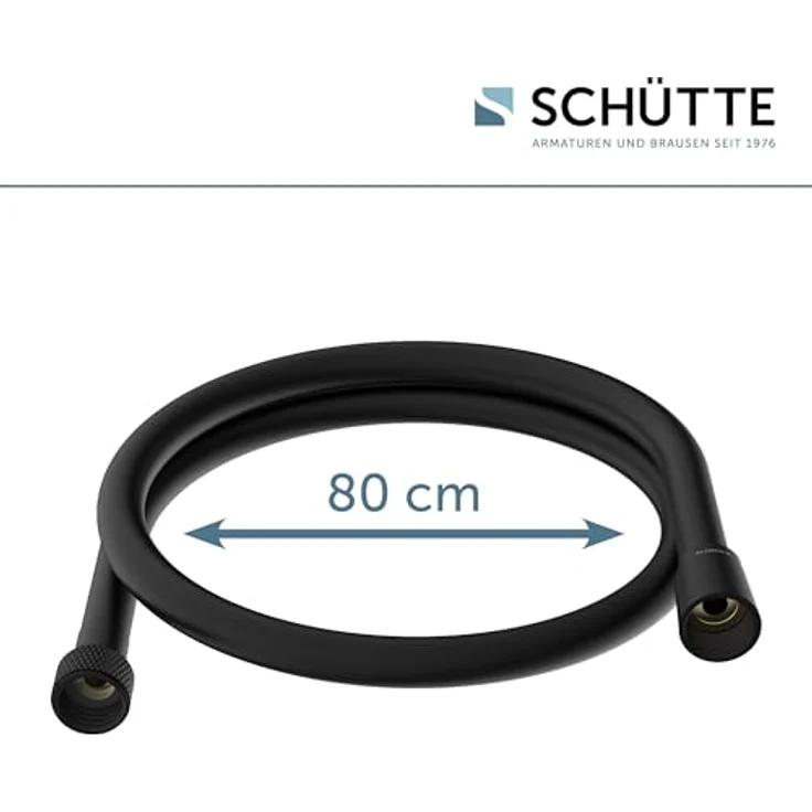 Schütte Brauseschlauch 150 cm, inkl. Wasserspardichtung für bis zu 50% Wasserersparnis, flexibler 1/2 Zoll Anschluss – Bild 4
