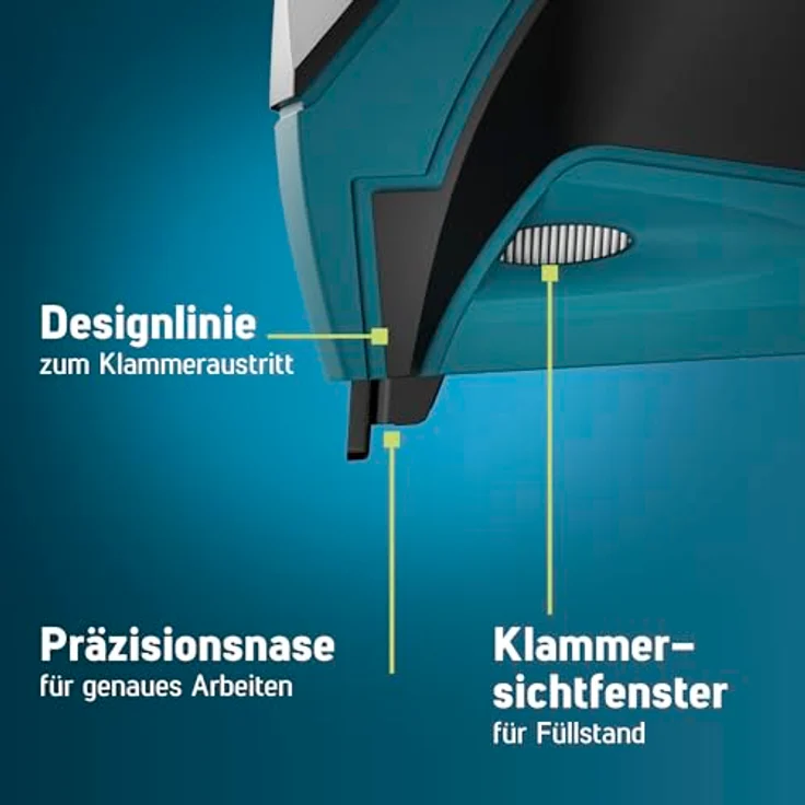 NOVUS Nagler J-120 Set, Elektrotacker mit 1800 Feindrahtklammern für präzise Befestigungen – Bild 2