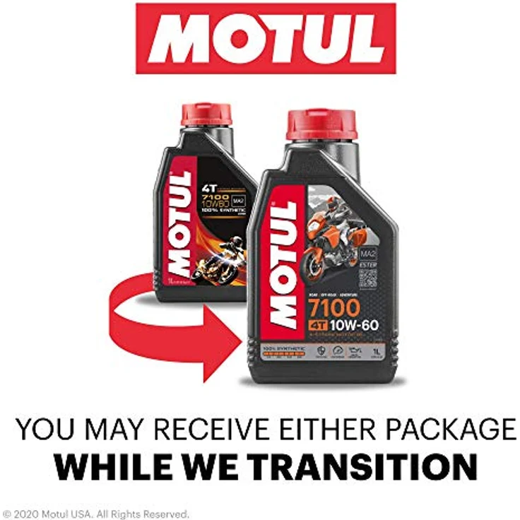 Motul 104100 7100 4T 10W-60, 1 L, 221x117x63.5 – Bild 2