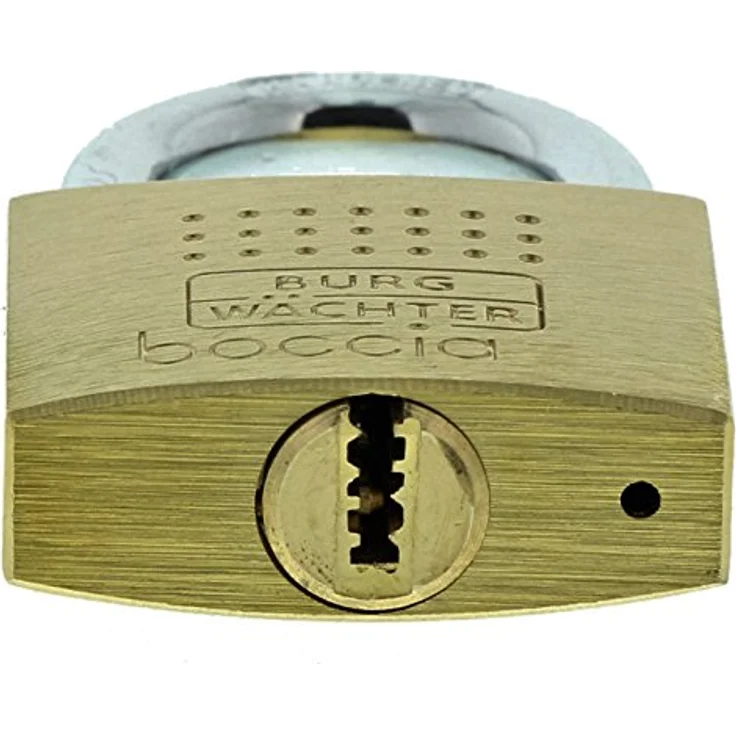 BURG-WÄCHTER Vorhängeschloss, 6,5 mm Bügelstärke, Kneifschutz, 6 Schlüssel, Boccia 450 40 6 SB – Bild 3
