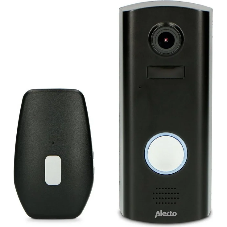 Alecto DVC600IP, Smarte Video-Türklingel mit HD-Kamera, WLAN-Steuerung, IP55, SD-Slot, Innen- und Außenbereich