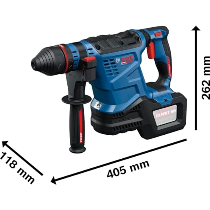 Bosch Akku-Bohrhammer EXBH18V-32F, leistungsstark mit BITURBO BRUSHLESS-Technologie und Vibration Control, kabellos, XL-BOXX – Bild 3