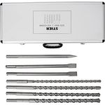 STIER SDS-Max Bohrer- & Meißelsatz 7-tlg. 400mm / 500mm, leistungsstarke Bohrer aus Hartmetall