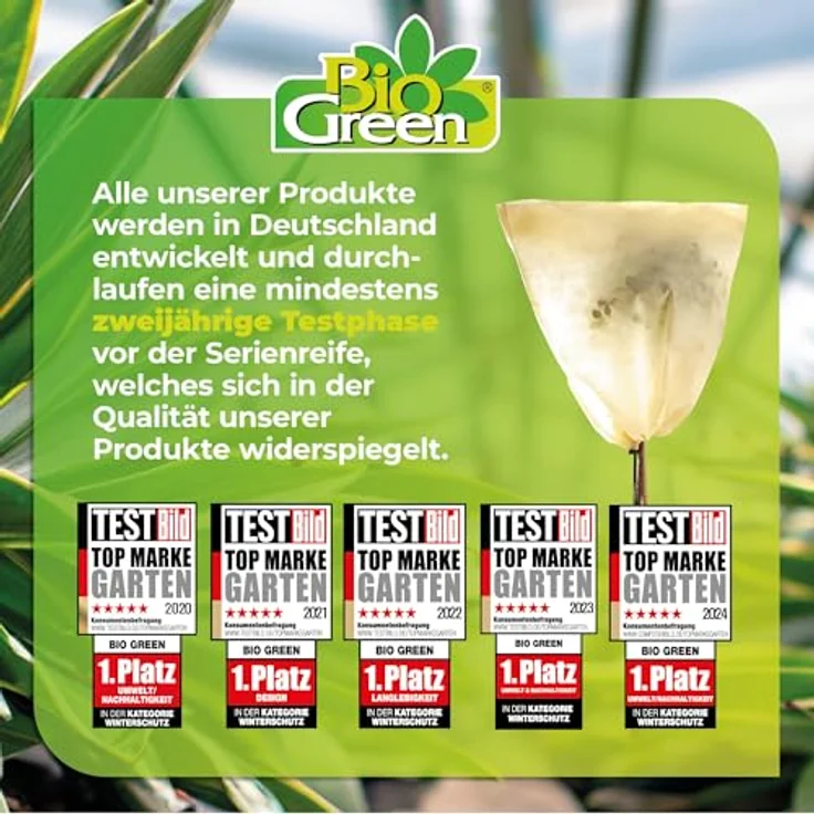 BioGreen Kübelpflanzensack S 80 x 60 cm 70 g-m² Winterschutz – Bild 6