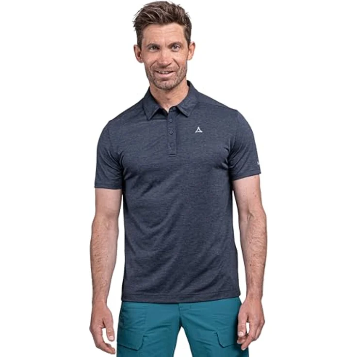 Schöffel Circ Polo Shirt Tauron, Herren, nachhaltig, schnell trocknend, blau, (48, M) – Bild 3