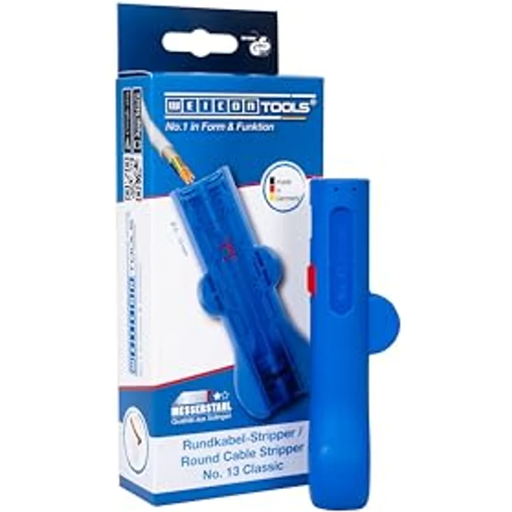 WEICON 52003013 Rundkabelstripper No.13 Classic ? Abisolierzange Rundkabel 8 ? 13 mm Ø, Blau-Rot, 120mm – Bild 2