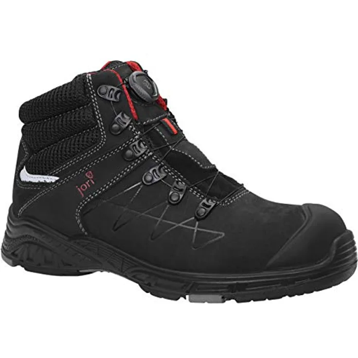JORI Sicherheitsschuhe jo Max BOA Mid S3, Damen und Herren, Sneaker, sportlich, leicht, Schwarz, Kunststoffkappe - Größe 40 - Preisvergleich