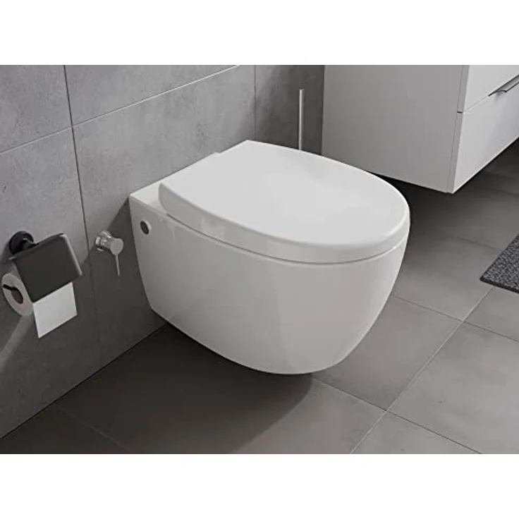 Aqua Bagno | Taharet Toilette mit Dusch-WC, Toilette mit Bidet-Funktion/Duschfunktion, Hänge-WC, Wand-WC | 51 cm lang – Bild 3