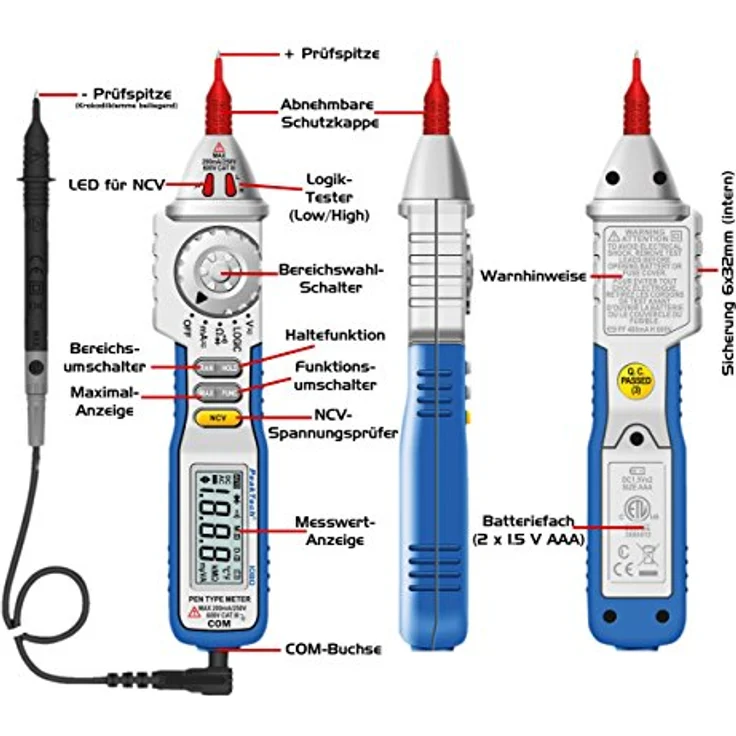Pen-Type-Multimeter PeakTech 1080 – Bild 5