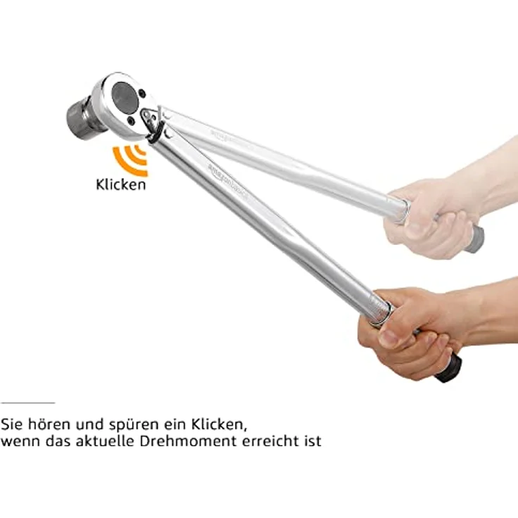 AmazonBasics Einrastender 1-2-Inch-Drehmomentschlüssel, 20-150 ft.-lb, 27.1-203.5 Nm – Bild 3