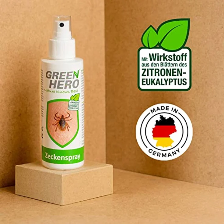 Green Hero Zeckenspray schützt zuverlässig vor Zecken, Mücken & Moskitos 100ml Zeckenschutz mit dem gut duftendem Wirkstoff EC-Öl, geeignet für Erwachsene und Kinder ab dem 6. Monat – Bild 3