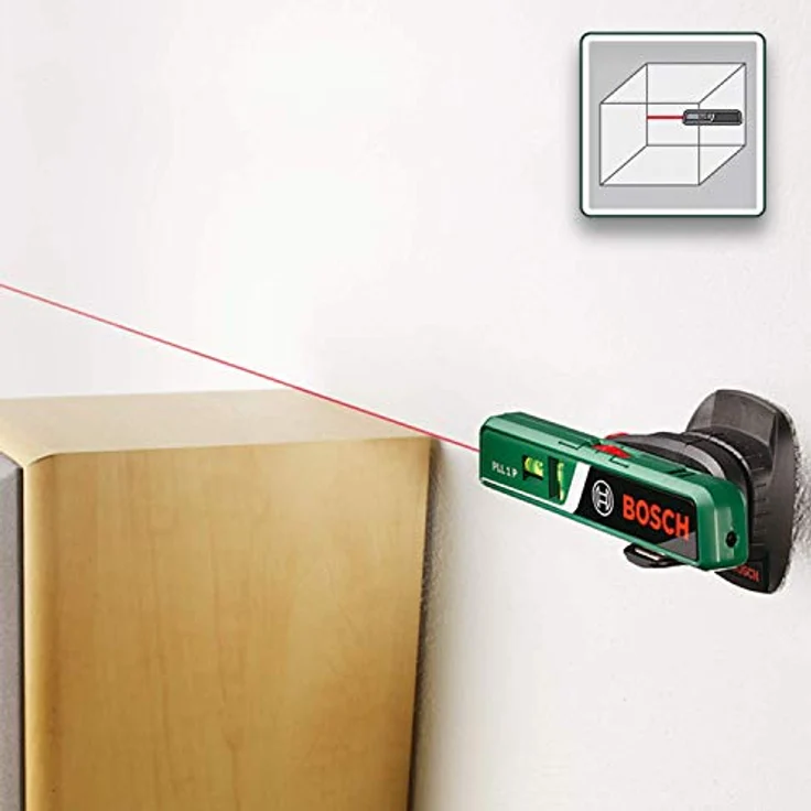 Bosch Laser-Wasserwaage PLL 1 P (Arbeitsbereich Linienlaser 5 m, Arbeitsbereich Punktlaser 20 m, im Karton) – Bild 4