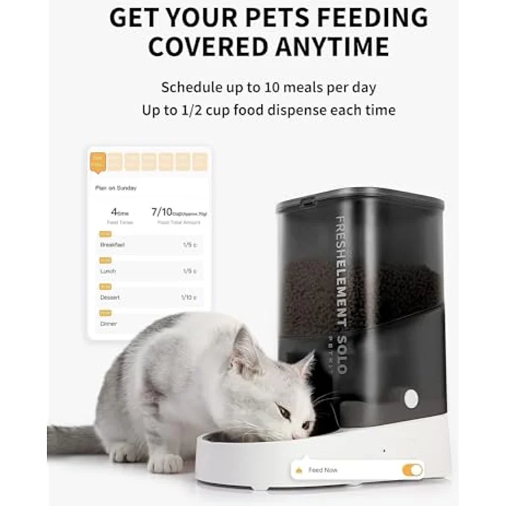 Petkit Fresh Element Solo (3 l), Futternapf mit Duo-Lock-System, Wi-Fi und Bluetooth Verbindung – Bild 3