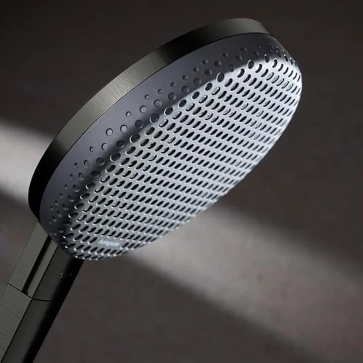 hansgrohe Raindance Alive Select S, Wassersparende Duschbrause mit drei Strahlarten, Antikalk-Funktion, brushed black chrome – Bild 8