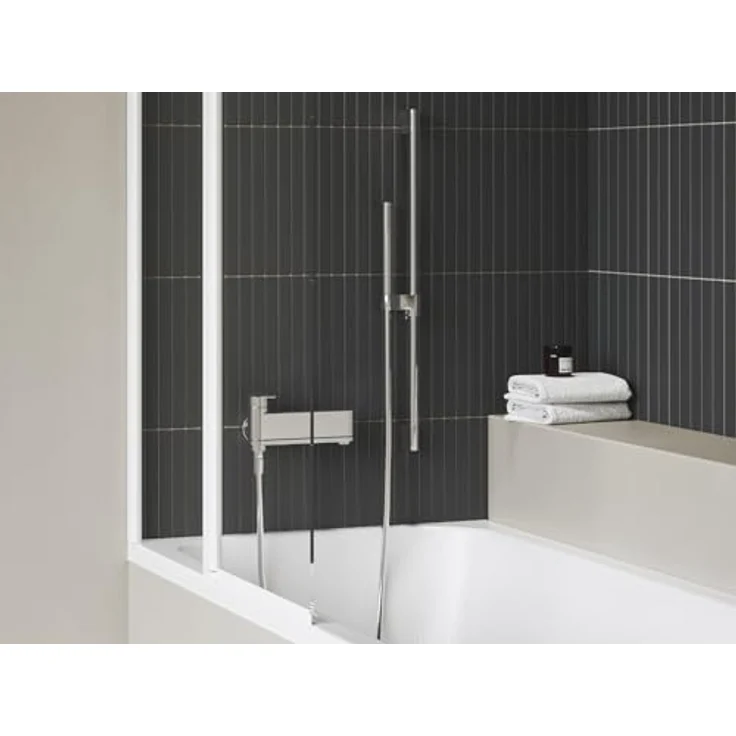 Ravak Badewannenarmatur – Schwenkbare Duscharmatur mit 35mm Keramikkartusche und Coolfeel-Technologie, Chrom – Bild 3