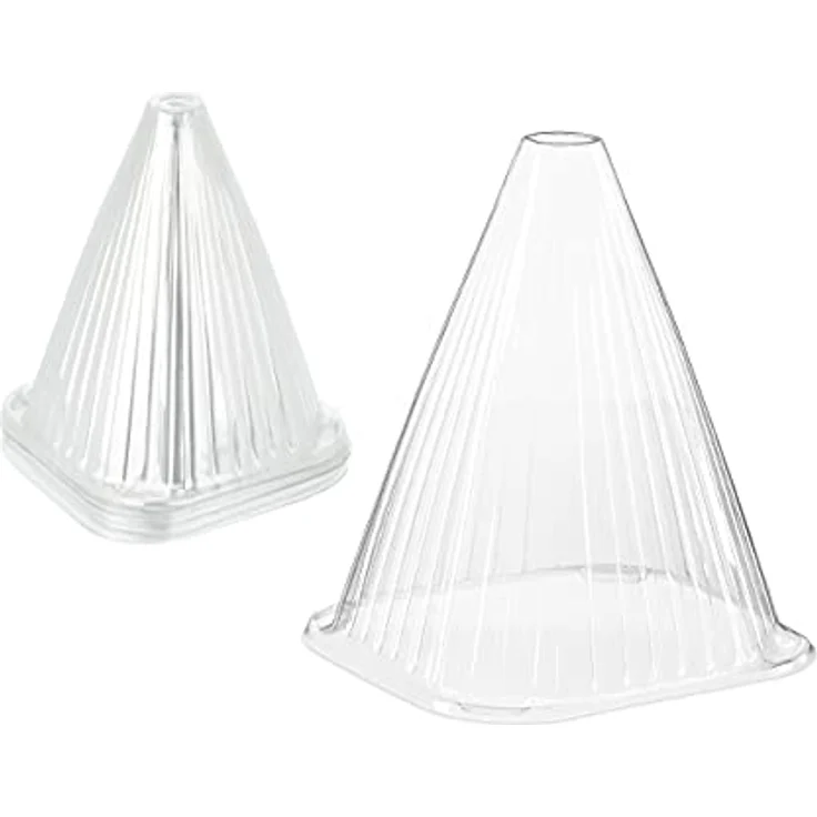 relaxdays Anzuchtdeckel 96x Pflanzenhut, transparent, robustes PVC mit Belüftungsloch für gesundes Mikroklima, 96er Set – Bild 1