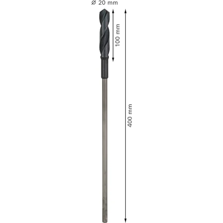 Bosch Schalungs- und Installationsbohrer SDS plus, 20 x 400 mm, aus Schnellarbeitsstahl (HSS) für harte Materialien, hohe Lebensdauer – Bild 3
