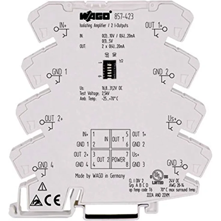 WAGO Kontakttechnik WAGO Kontakttechnik Trennverstärker 857-423