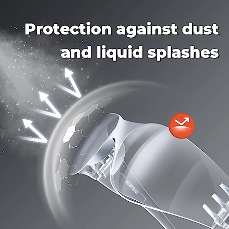 Mustbau Arbeitsschutzbrille SG-71006, klare Anti-Beschlag Sicherheitsbrille mit UV380 Schutz, kratzfest und ergonomisch – Bild 2