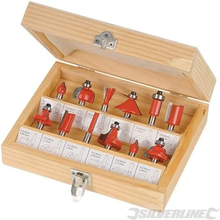 OTTO Fräser-Set Hartmetall-Fräser 8 mm, 12-tlg. mit verschiedenen Fräsertypen und gehärtetem Stahlschaft – Bild 2