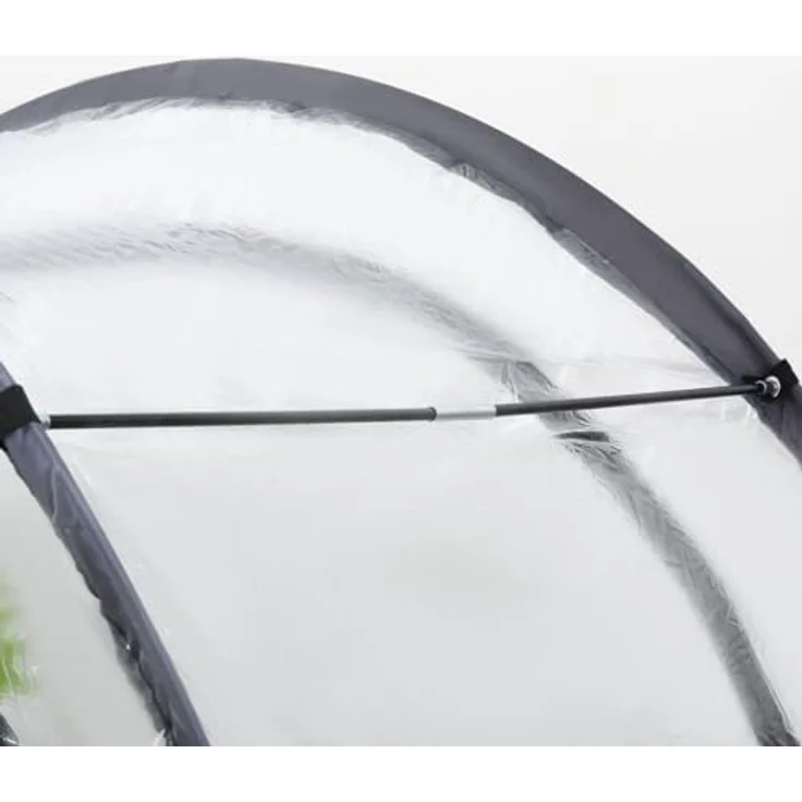 Ideoon GARDEN Robustes Foliengewächshaus und Überwinterungszelt, 175x186x84 cm, transparent, mit beidseitigen Türen für optimalen Pflanzenschutz und frostfreie Pflege – Bild 7