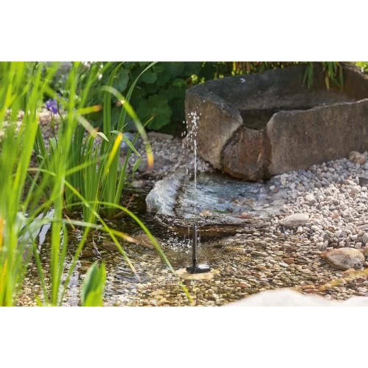 Esotec Solar Teichpumpe Springbrunnenpumpe WATERSPLASH 2/175 Komplett-SET 101010, Tauchpumpe mit Solarmodul und verschiedenen Wasserspielen, Esotec GmbH – Bild 3