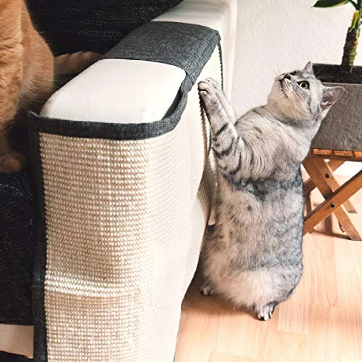 Navaris Katzen Kratzmatte Kratzschutz Sofa - Sisal Kratzteppich für Katze - auch für Hunde geeignet - div. Farben – Bild 2