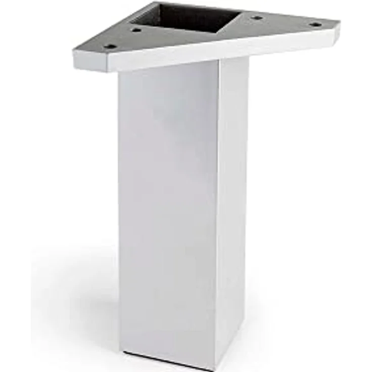 Amig REI Eckfuß quadratisch aus ABS, Metalloptik Aluminium, Höhe 150 mm, mehrfarbig mit Sternen und Streifen, max. 100 kg – Bild 1