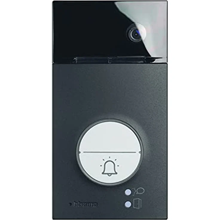 Bticino LINEA 3000, 2-Draht Video-/Audio Türstation mit Transponder, Weitwinkel-Farbkamera, IP54, IK10, Farbe: Schwarz, 343093