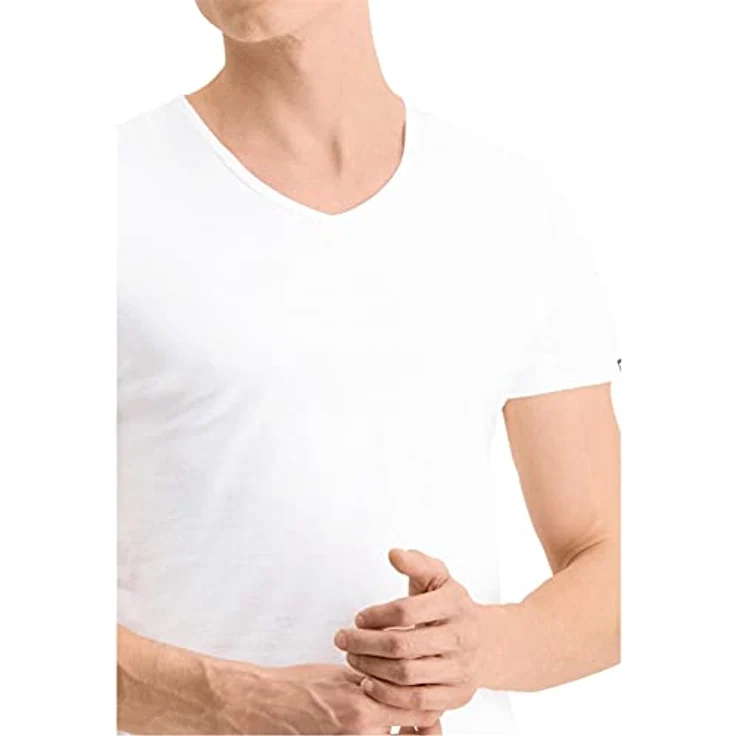 PUMA Poloshirt Puma V Neck Tee, 2er Pack, schwarz/weiß, 100% Baumwolle, sehr bequem und pflegeleicht – Bild 4