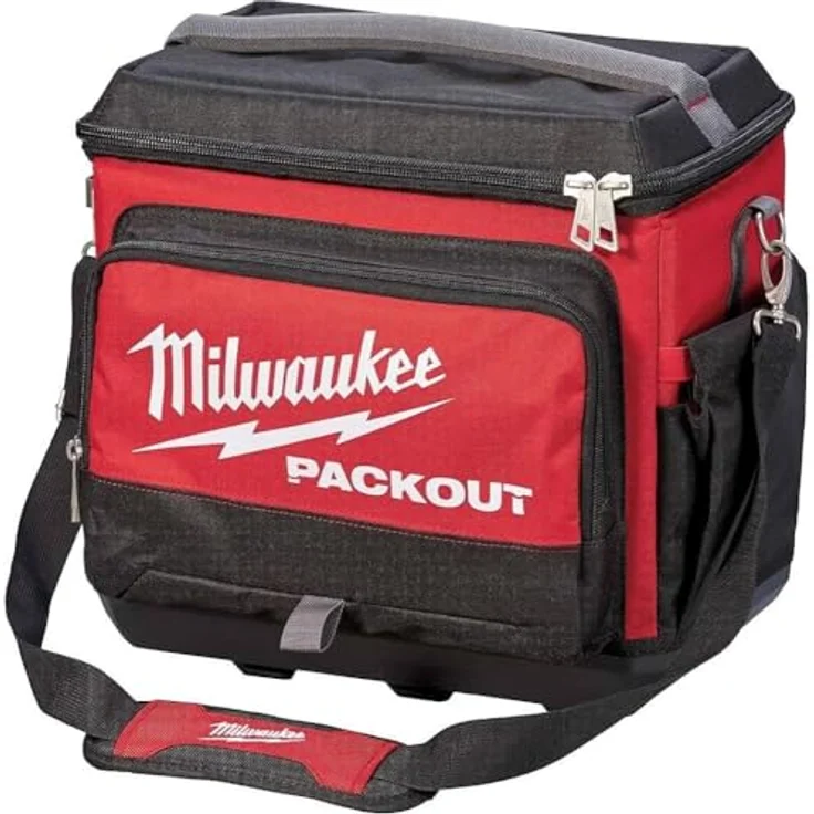 Milwaukee Packout Kühltasche Thermo Box Cooler 20Lt, bis 24H kalt, rot, mit Trageriemen und Seitentaschen – Bild 1