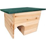 Spetebo Igelhotel aus Massivholz - Igelhaus stabil und wetterfest - Igel Hütte Igelquartier